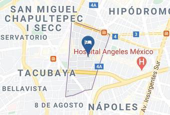 Borola Bed And Breakfast Mapa - Mexico City - Miguel Hidalgo