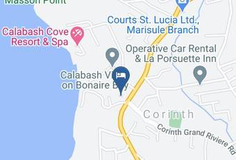 Calabash Condos Marisule Ridge Carta Geografica - St Lucia - Gros Islet