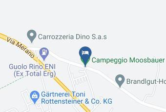 Campeggio Moosbauer Carta Geografica - Trentino Alto Adige - Bolzano