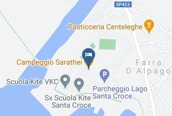 Campeggio Sarathei Carta Geografica - Veneto - Belluno