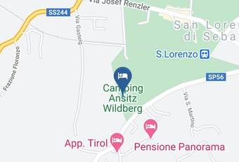 Camping Ansitz Wildberg Carta Geografica - Trentino Alto Adige - Bolzano