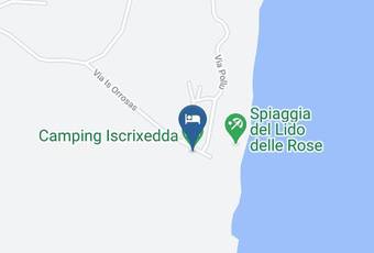Camping Iscrixedda Carta Geografica - Sardinia - Nuoro