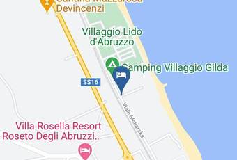 Camping Surabaja Roseto Degli Abruzzi Teramo Abruzzo Carta Geografica - Abruzzi - Teramo