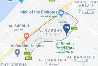 Carlton Al Barsha Hotel Map - Dubai