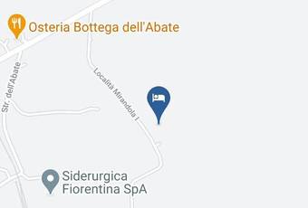 Casa Di Campagna La Mirandola Di Fiorenzani Elena E C Snc Carta Geografica - Tuscany - Siena