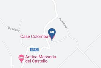 Case Colomba Carta Geografica - Sicily - Trapani