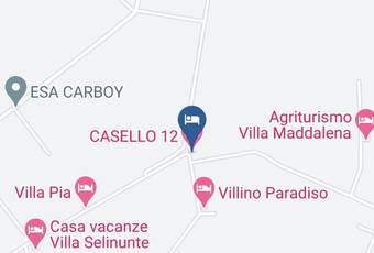 Casello 12 Carta Geografica - Sicily - Trapani