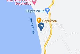 Castello Beach Hotel Map - Seychelles - Grand Anse Praslin