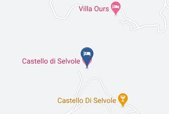 Castello Di Selvole Carta Geografica - Tuscany - Siena