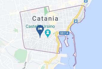 Catania Over Time Rooms Carta Geografica - Sicily - Catania