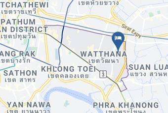 Celadon Bangkok Executive Service Apartment Map - Bangkok City - Watthana
