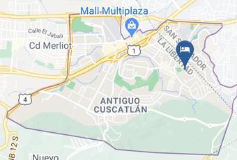 Centro Loyola El Salvador Map - La Libertad - Antiguo Cuscatlan
