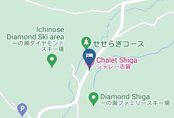 Chalet Shiga Map - Nagano Pref - Yamanouchi Townshimotakai District