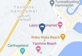 Hotel Chich Khan Carta Geografica - Tunisia