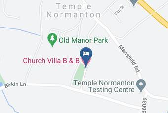 Church Villa B & B Map - England - Derbyshire