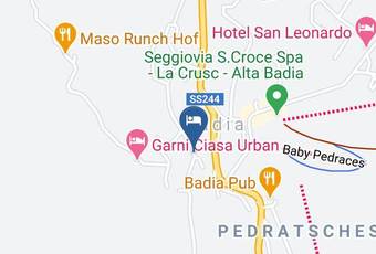 Ciasa Valentin Carta Geografica - Trentino Alto Adige - Bolzano