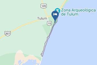 Cinco Tulum Beach Mapa - Quintana Roo - Tulum
