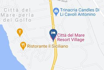 Citta Del Mare Resort Village Carta Geografica - Sicily - Palermo