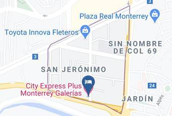 City Express Plus Monterrey Galerias Mapa - Nuevo Leon - Monterrey
