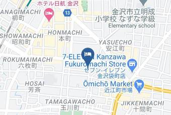 City Inn Map - Ishikawa Pref - Kanazawa City