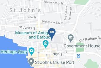 City View Hotel Map - Antigua - Saint John S