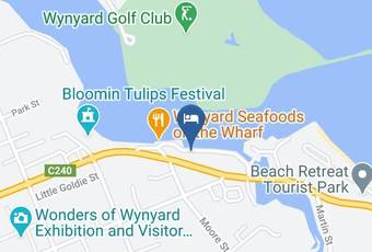 Coastal Pods Wynyard Mapa - Tasmania - Waratahwynyard