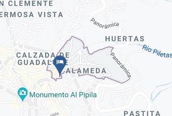 Corral D Comedias Map - Guanajuato - Guanajuato Alameda
