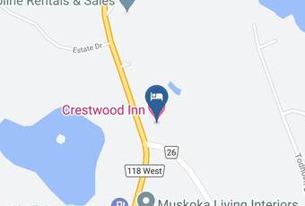 Crestwood Inn Map - Ontario - Muskoka