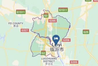 Crystal Orange Hotel Map - Shandong - Linyi