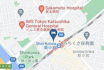 Cypress Inn Tokyo Carta Geografica - Tokyo Met - Katsushika Ward