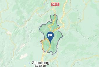 Daguan Dilong Hotel Carta Geografica - Yunnan - Zhaotong
