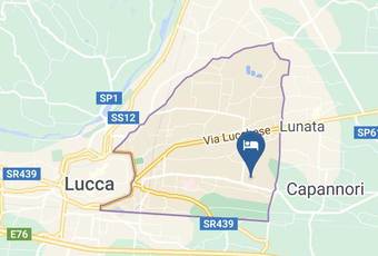 Dependance Due Passi Dal Centro Di Lucca Carta Geografica - Tuscany - Lucca