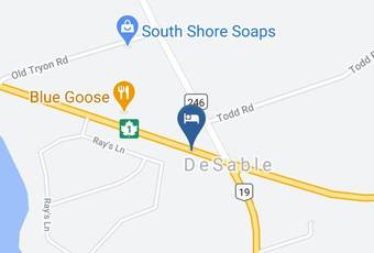Desable Motel Map - Prince Edward Island - Queens