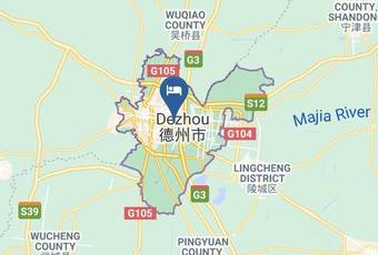 Dezhou Guangju Hotel Mapa - Shandong - Dezhou