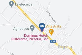 Dominus Hotel Ristorante Pizzeria Bar Carta Geografica - Umbria - Perugia