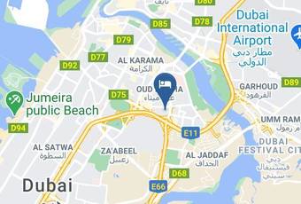 Dunes Hotel Apartments Oud Metha Map - Dubai