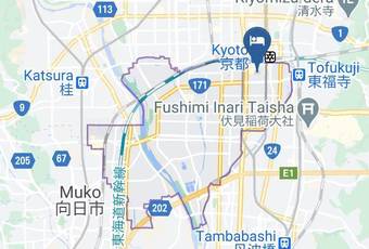Ebisu Ryokan Map - Kyoto Pref - Kyoto City Minami Ward