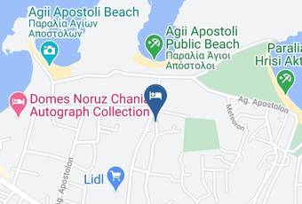 Elotia Hotel Map - Crete - Khania