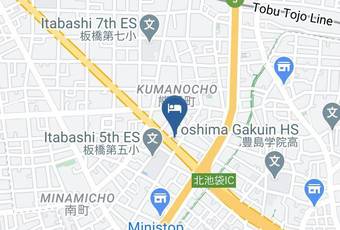 Eos Hotel Kita Ikebukuro 202 Map - Tokyo Met - Itabashi Ward