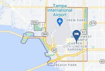 Fairfield Inn & Suites Tampa Westshore Airport Harita - Florida - Hillsborough