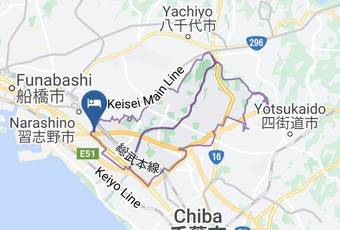 Famy Inn Makuhari Map - Chiba Pref - Chiba City Hanamigawa Ward