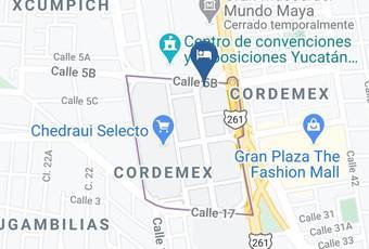 Fiesta Inn Merida Mapa - Yucatan - Merida
