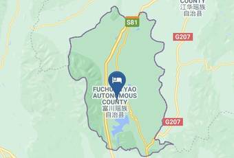 Fuchuantianhaobinguan Karte - Guangxi - Hezhou