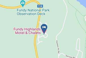 Fundy Highlands Motel & Chalets Map - New Brunswick - Albert