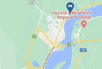 Fundy Line Motel Map - New Brunswick - Northumberland