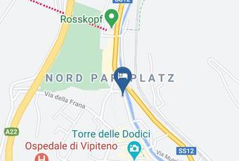 Garni Farbe Carta Geografica - Trentino Alto Adige - Bolzano