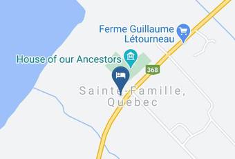 Gite Au Toit Bleu Map - Quebec - L Ile D Orleans Regional County Municipality