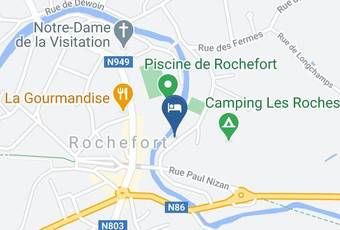 Gite D\'etape De Rochefort Kaart - Walloon Region - Namur