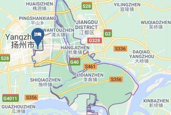 Gold Lion Hotel 100 Carta Geografica - Jiangsu - Yangzhou