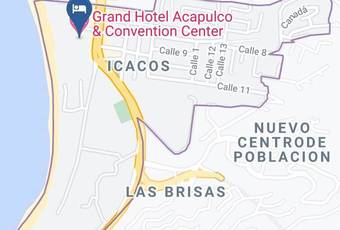 Grand Hotel Acapulco & Convention Center Carta Geografica - Guerrero - Acapulco De Juarez